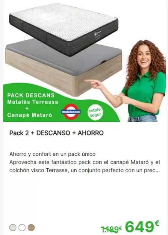 Matalás Terrasa + Canapé Mataró