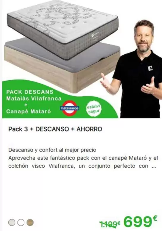 Matalás Vilafranca + Canapé Mataró