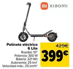 Xiaomi - Patinete Electrico 6 Lite