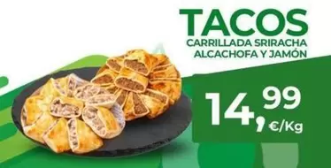 Tacos Carrillada Sriracha Alcachofa Y Jamón