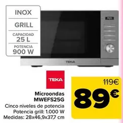 Teka - Microondas MWEFS25G
