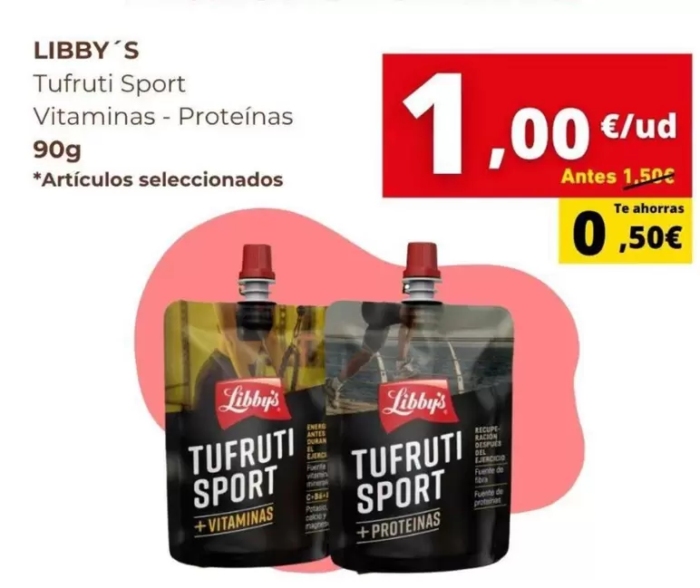 Libby's - Tufruti Sport Vitaminas Proteinas