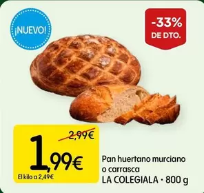 La Colegiala - Pan Huertano Murciano O Carrasca
