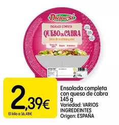 origen - Ensalada Completa Con Queso De Cabra