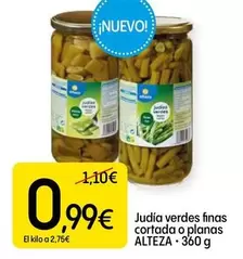 Alteza - Judia Verdes Finas Cortada O Planas