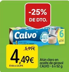Calvo - Atun Claro En Aceite De Girasol