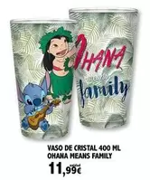 Cristal - Vaso De 400 Ml Ohana Means Family