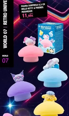 Figura Sorpresa Hello Kitty & Friends Mushroom