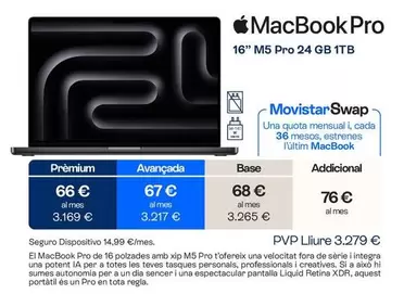 movistar - Macbook Pro 16" M5 Pro 24 Gb 1tb