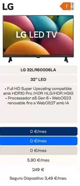 LG - 32LR60006LA 32" LED