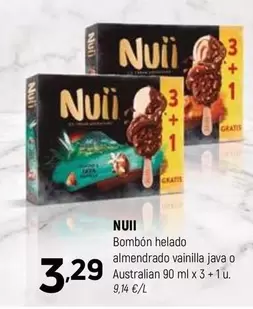 Nuii - Bombon Helado Almendrado Vainilla
