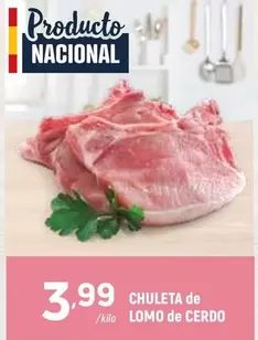 Chuleta De Lomo De Cerdo