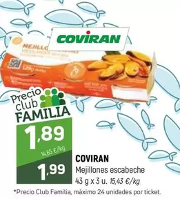 coviran - Mejillones Escabeche