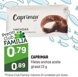 Caprimar - Filetes Anchoa Aceite Girasol