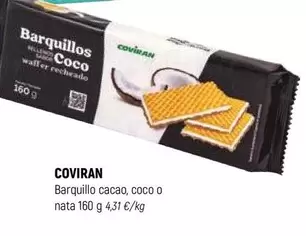 coviran - Barquillo Cacao, Coco O Nata