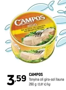 Campos - Tonyina Oli Gira-sol Llauna