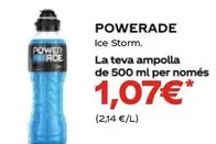 Powerade - Ice Storm. La Teva Ampolla De 500 Ml Per Nomes