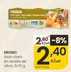 eroski - Atun Claro En Aceite De Oliva