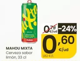 Mahou - Mixta Cerveza Sabor Limon