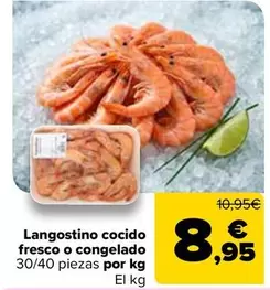 Langostino Cocido Fresco O Congelado