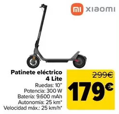 Xiaomi - Patinete Eléctrico 4 Lite