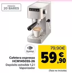 Carrefour Classic - Cafetera Espresso HCM1450SS-26