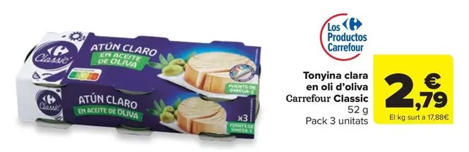 carrefour - Atún Claro En Oli D'oliva Classic