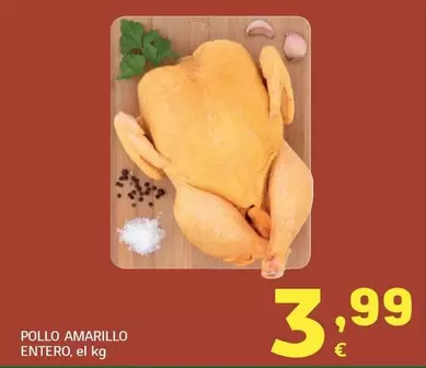 Pollo Amarillo Entero