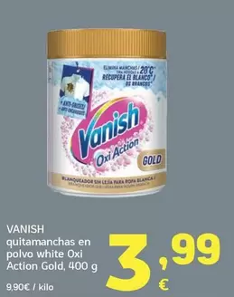 Vanish - Quitamanchas En Polvo White Oxi Action Gold