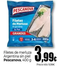 Pescanova - Filetes De Merluza Argentina Sin Piel