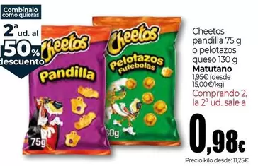 Matutano - Cheetos Pandilla O Pelotazos Queso