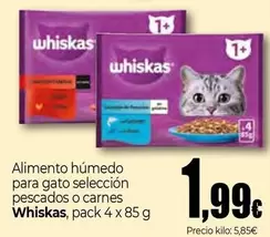 Whiskas - Alimento Húmedo Para Gato Selección Pescados O Carnes