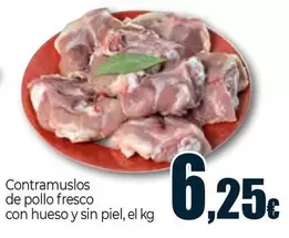 Contramuslos De Pollo Fresco Con Hueso Y Sin Piel