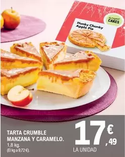 Tarta Crumble Manzana Y Caramelo