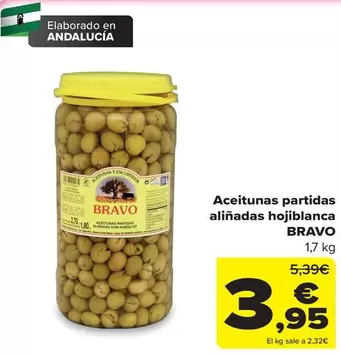 Bravo - Aceitunas Partidas Alinadas Hojiblanca