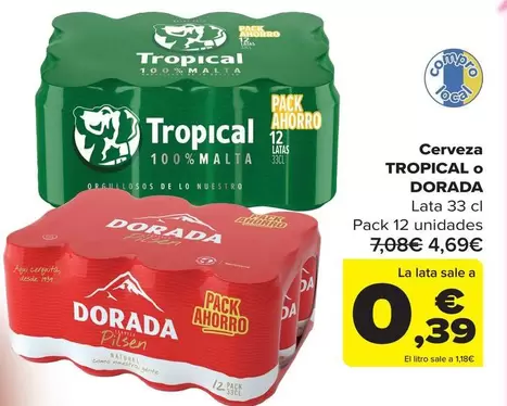Dorada/Tropical - Cerveza