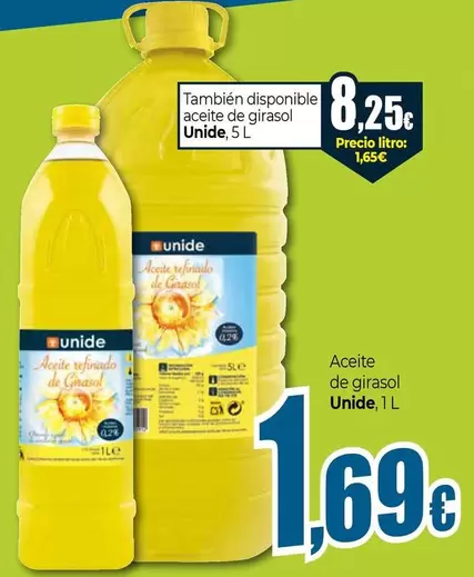 Unide - También Disponible Aceite De Girasol 
