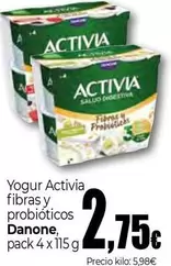 Danone - Yogur Activia Fibras Y Probioticos