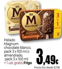Magnum - Helado Chocolate Blanco Almendrado