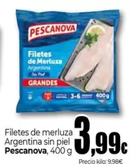 Pescanova - Filetes De Merluza Argentina Sin Piel