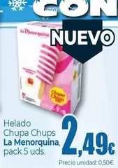 La Menorquina - Helado Chupa Chups