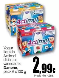 Danone - Yogur Liquido Actimel Distintas Variedades
