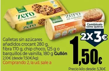 Gullón - Galletas Sin Azucares Anadidos Crocant