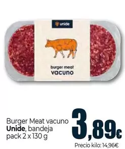 Unide - Burger Meat Vacuno