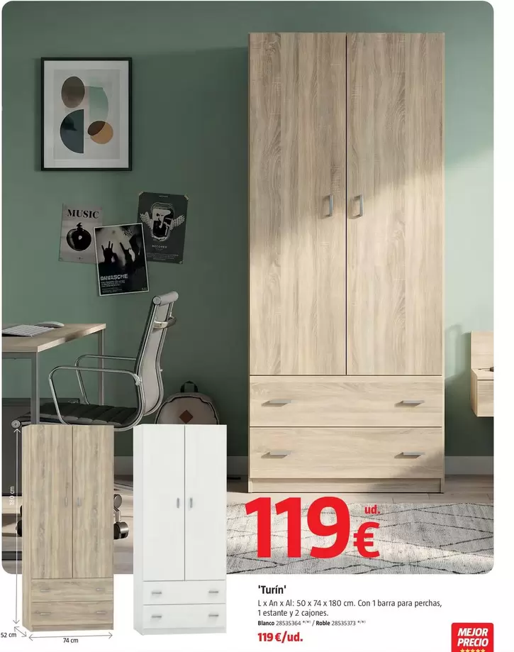 Armarios Roperos Con Puerta Abatible Turin