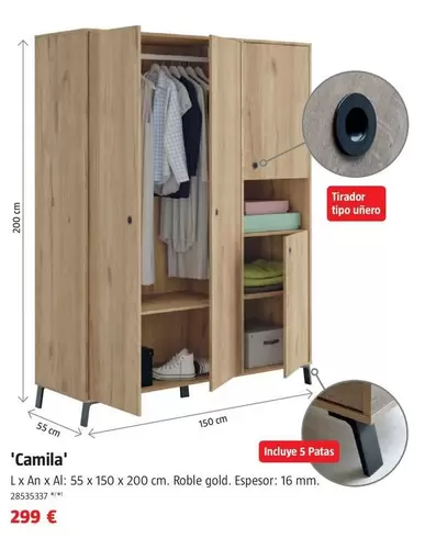 Armarios Roperos Con Puerta Abatible Camilla