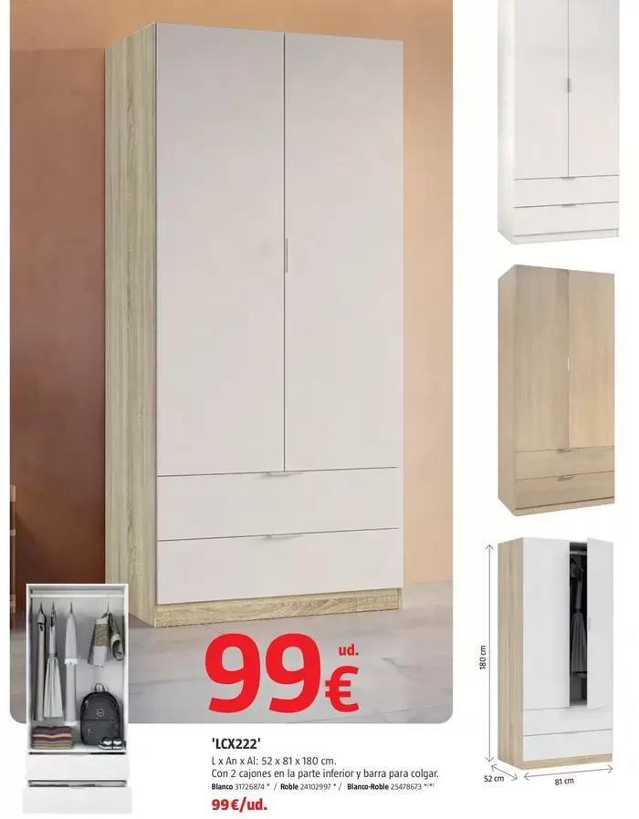 Armarios Roperos Con Puerta Abatible L'O2222