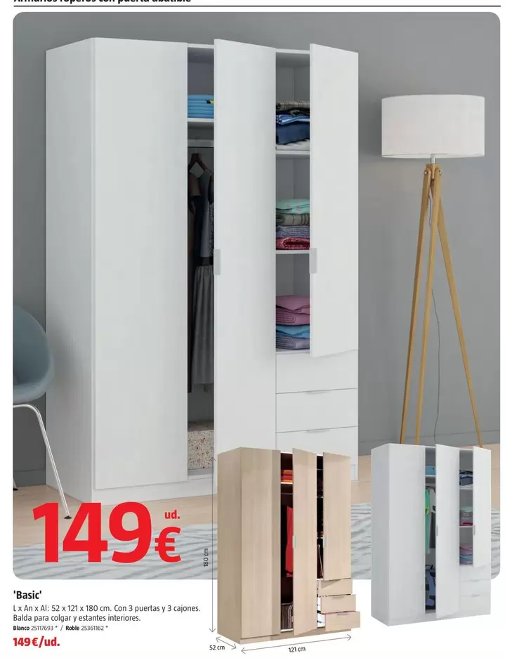 Armarios Roperos Con Puerta Abatible Basic