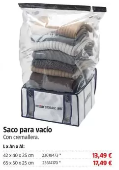Saco Para Vacío