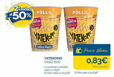 Yatekomo - Vaso 60g